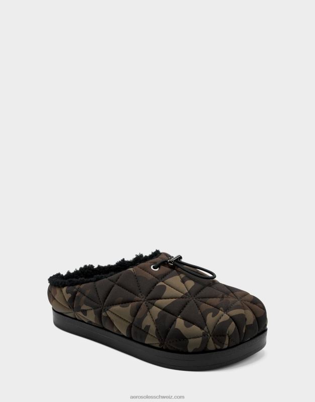 CH Aerosoles Frauen Pantoletten aus armeegrünem NylonR0V8T263