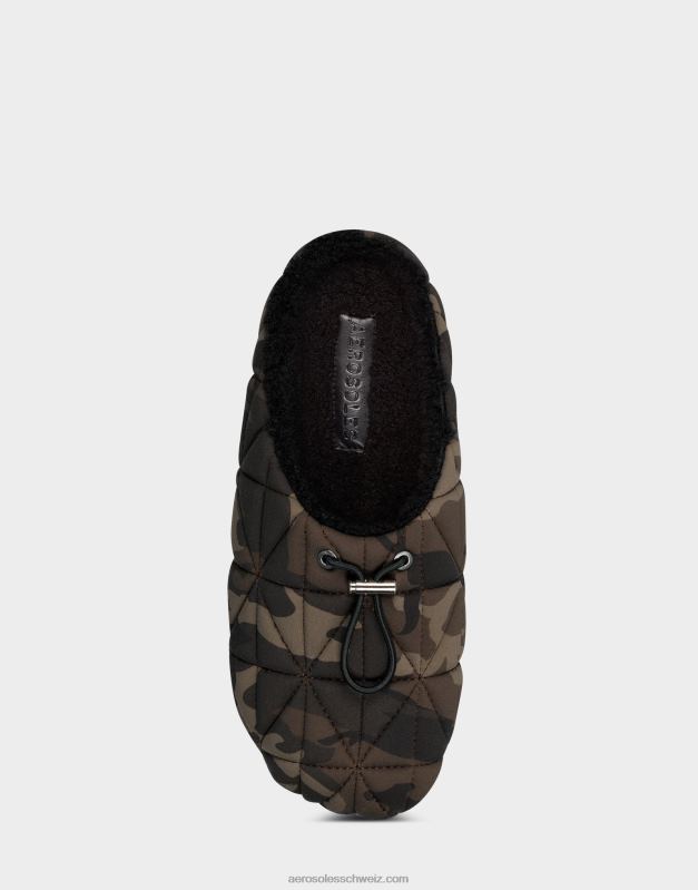 CH Aerosoles Frauen Pantoletten aus armeegrünem NylonR0V8T263