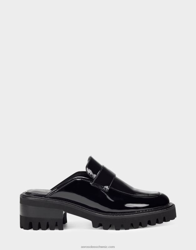 CH Aerosoles Frauen Pantoletten in schwarzem LackR0V8T162