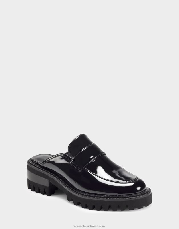 CH Aerosoles Frauen Pantoletten in schwarzem LackR0V8T162