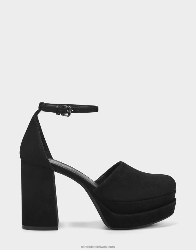 CH Aerosoles Frauen Pumps aus schwarzem WildlederR0V8T359