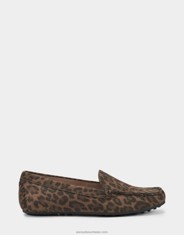 CH Aerosoles Frauen Loafer aus Wildlederimitat mit LeopardenmusterR0V8T150