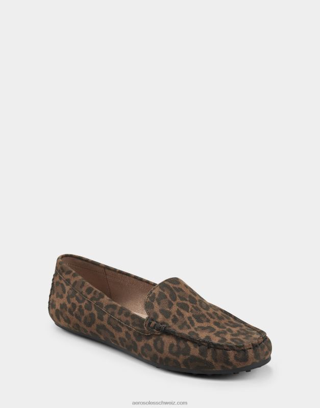 CH Aerosoles Frauen Loafer aus Wildlederimitat mit LeopardenmusterR0V8T150