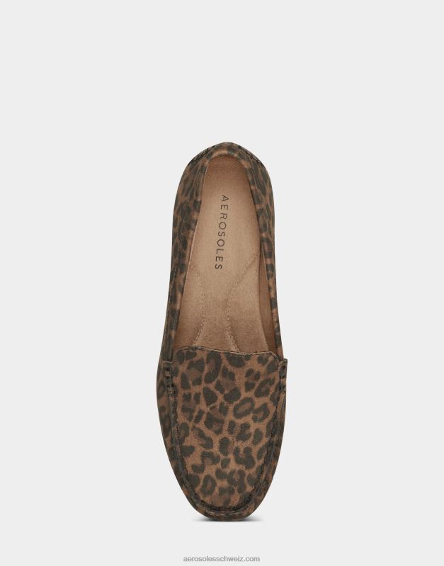 CH Aerosoles Frauen Loafer aus Wildlederimitat mit LeopardenmusterR0V8T150