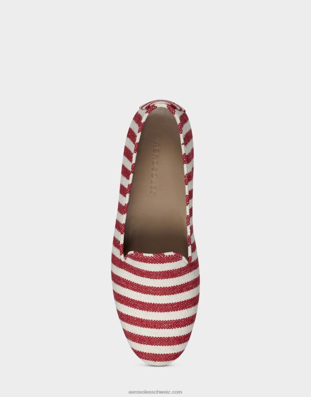 CH Aerosoles Frauen Loafer aus rotem StreifenstoffR0V8T213