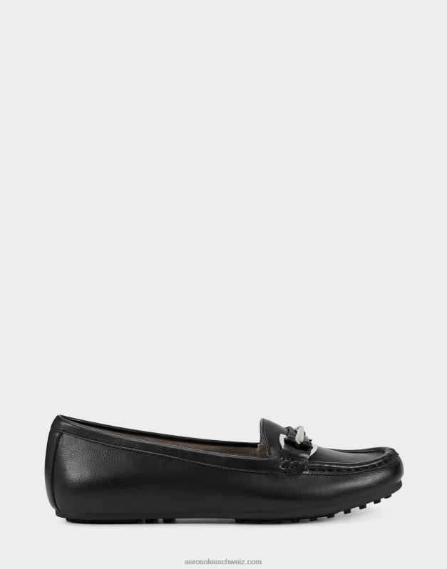 CH Aerosoles Frauen Loafer aus schwarzem KunstlederR0V8T152