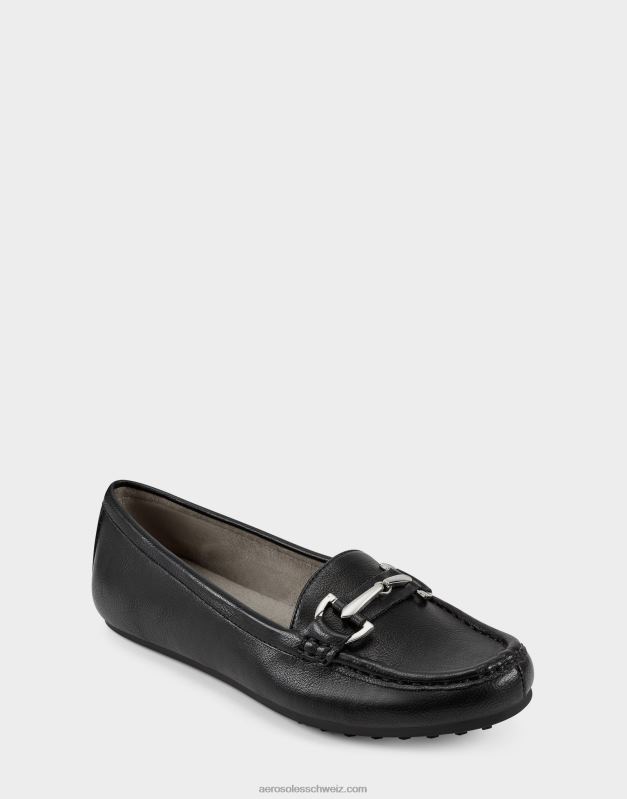 CH Aerosoles Frauen Loafer aus schwarzem KunstlederR0V8T152