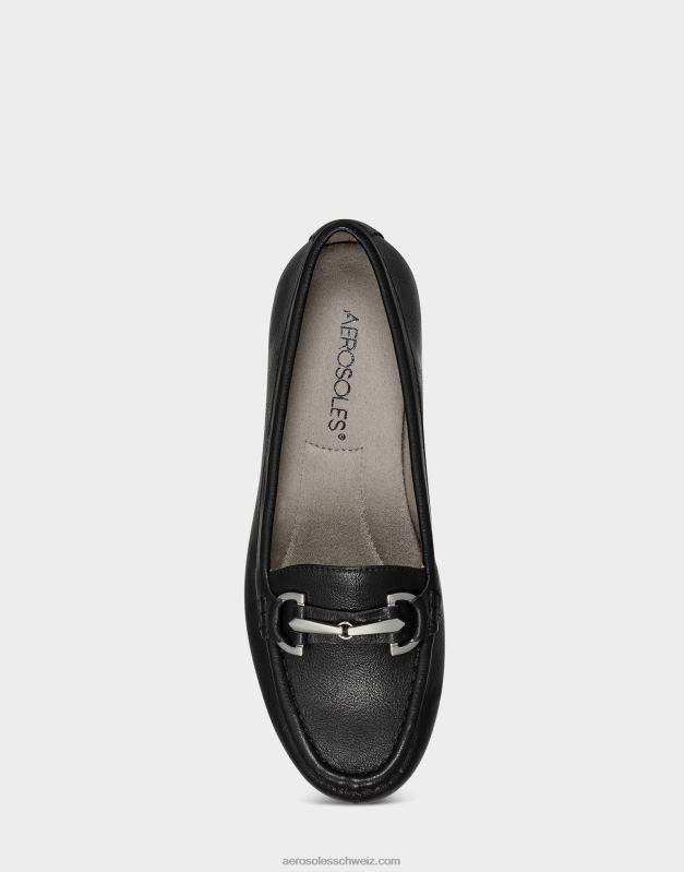 CH Aerosoles Frauen Loafer aus schwarzem KunstlederR0V8T152