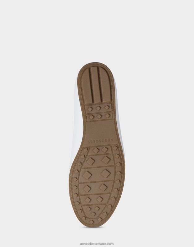 CH Aerosoles Frauen Loafer aus weißem KunstlederR0V8T198