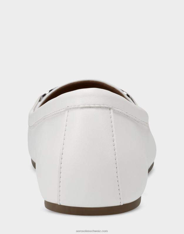 CH Aerosoles Frauen Loafer aus weißem KunstlederR0V8T198