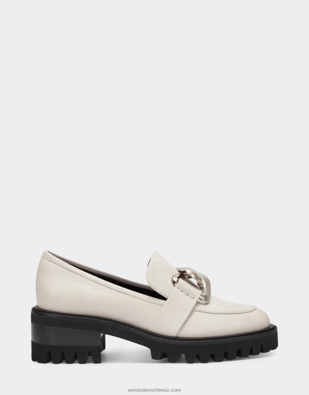 CH Aerosoles Frauen Loafer aus weißem LederR0V8T171