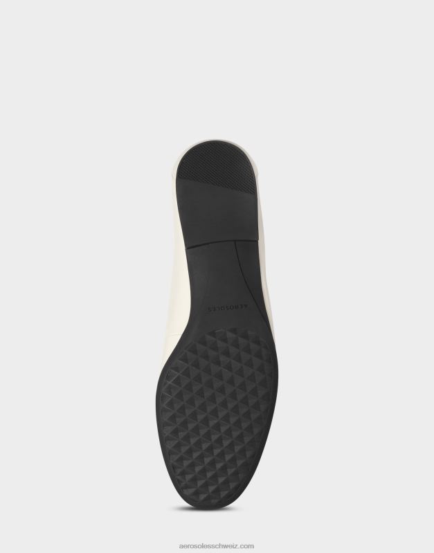 CH Aerosoles Frauen Loafer aus weißem LederR0V8T188