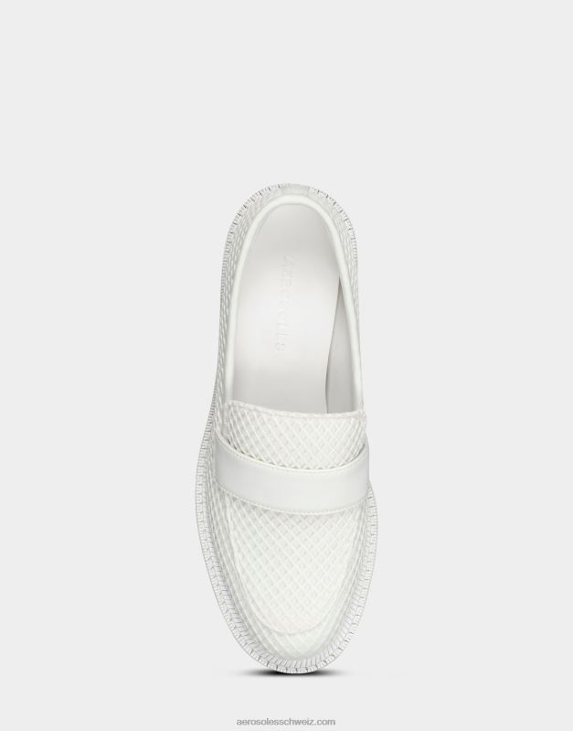CH Aerosoles Frauen Loafer aus weißem MeshR0V8T191