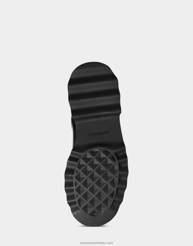 CH Aerosoles Frauen Hoher Stiefel aus schwarzem LackR0V8T12