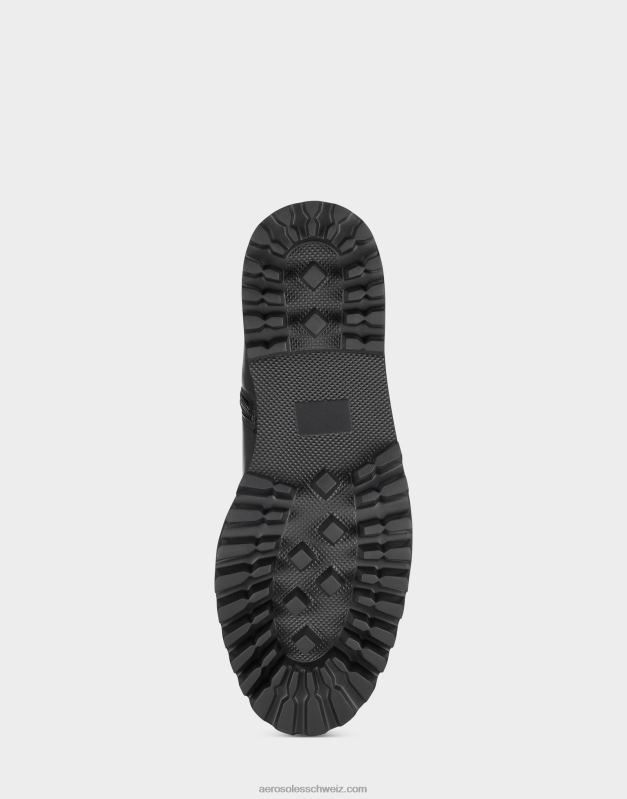 CH Aerosoles Frauen Hoher Stiefel aus schwarzem LederR0V8T46