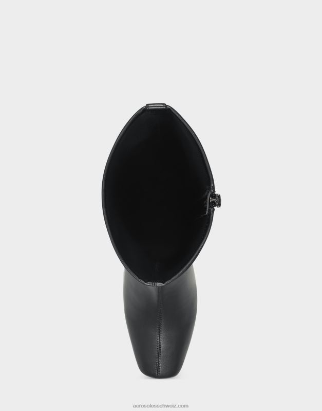 CH Aerosoles Frauen Hoher Stiefel aus schwarzem StretchR0V8T140