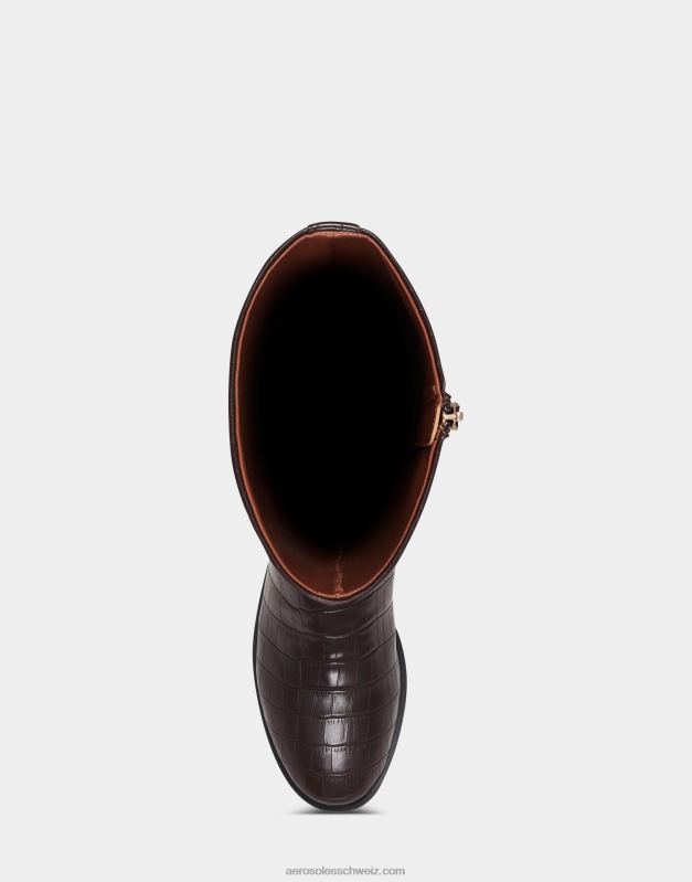 CH Aerosoles Frauen Hoher Stiefel in KrokobraunR0V8T124