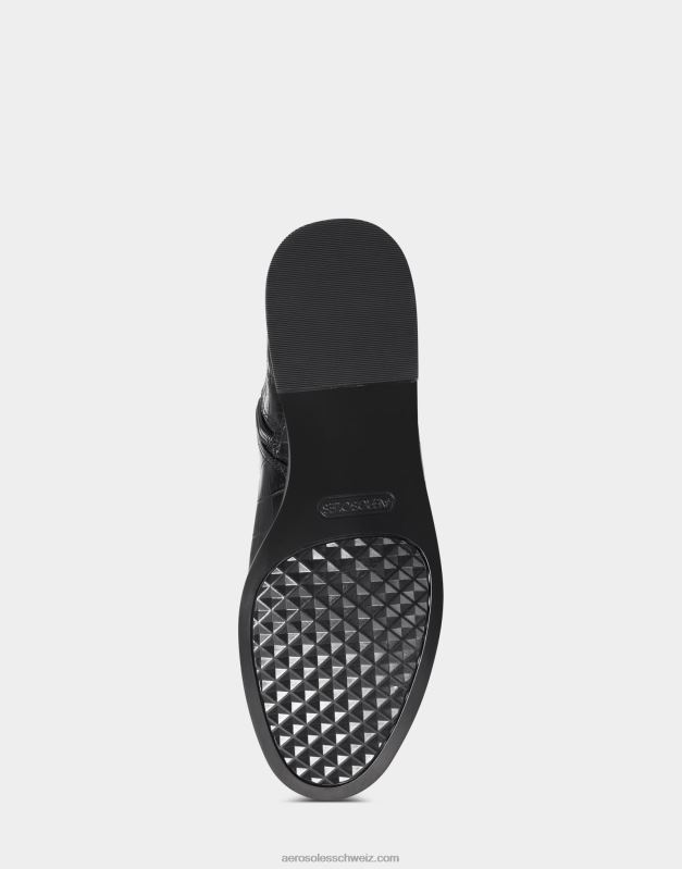 CH Aerosoles Frauen Hoher Stiefel mit schwarzem KrokomusterR0V8T123