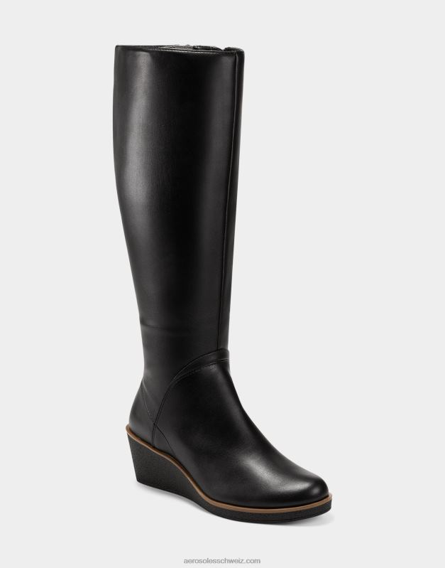 CH Aerosoles Frauen hoher Stiefel schwarzR0V8T135