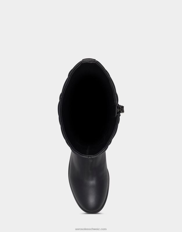 CH Aerosoles Frauen hoher Stiefel schwarz gestepptR0V8T126