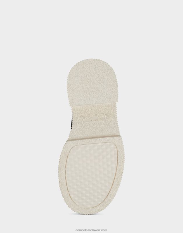 CH Aerosoles Frauen Mittelhoher Stiefel aus schwarzem CanvasR0V8T48