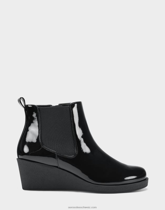 CH Aerosoles Frauen Stiefelette aus schwarzem LackR0V8T84