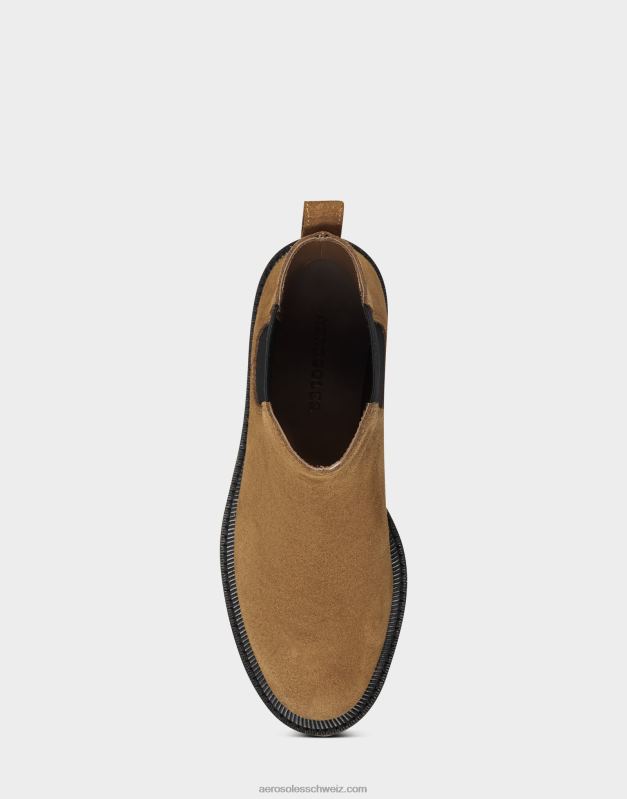 CH Aerosoles Frauen Stiefeletten aus braunem WildlederR0V8T17