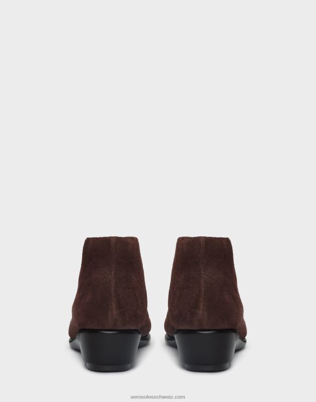 CH Aerosoles Frauen Stiefeletten aus dunkelbraunem WildlederR0V8T112