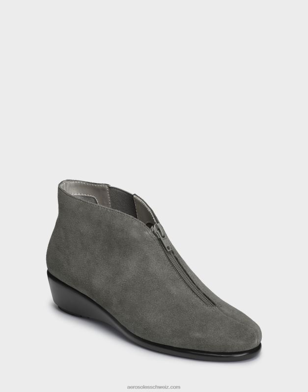 CH Aerosoles Frauen Stiefeletten aus dunkelgrauem WildlederR0V8T111