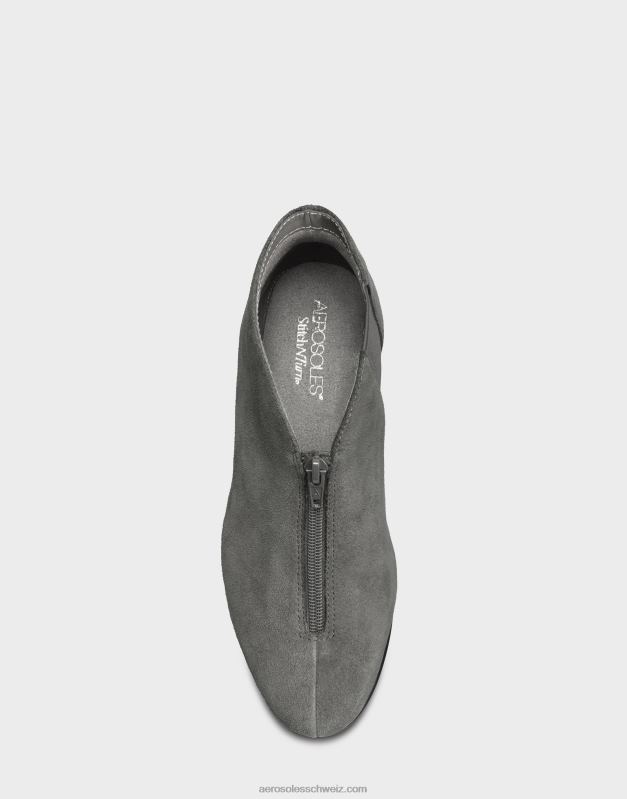 CH Aerosoles Frauen Stiefeletten aus dunkelgrauem WildlederR0V8T111