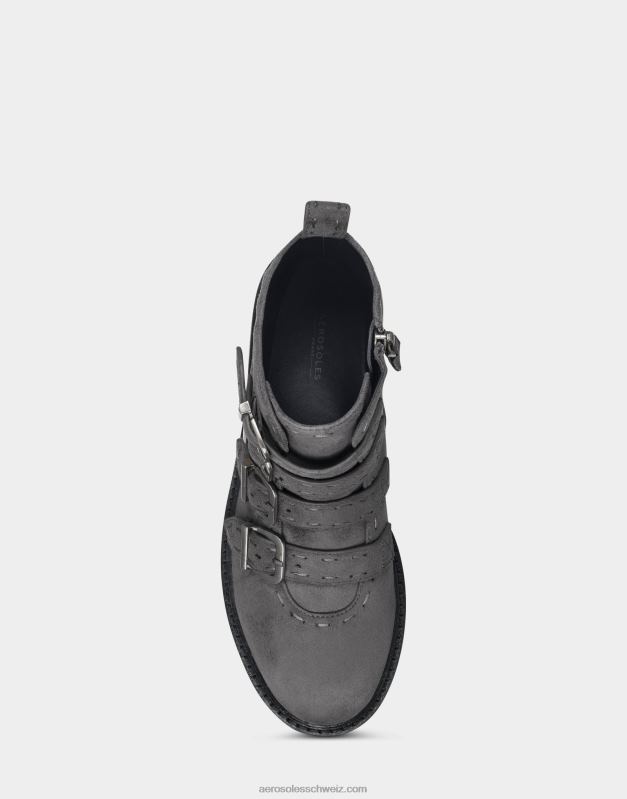 CH Aerosoles Frauen Stiefeletten aus grauem WildlederimitatR0V8T76