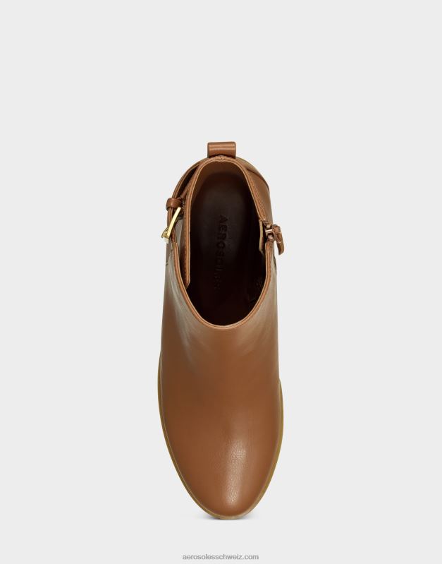 CH Aerosoles Frauen Stiefeletten aus hellbraunem KunstlederR0V8T63