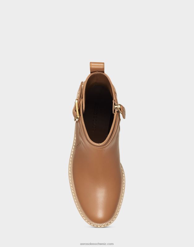 CH Aerosoles Frauen Stiefeletten aus hellbraunem LederR0V8T31