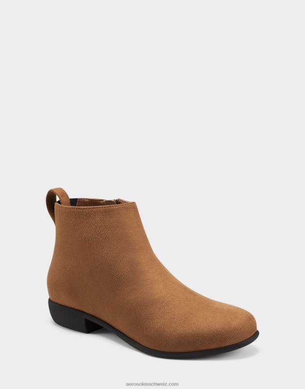 CH Aerosoles Frauen Stiefeletten aus hellbraunem WildlederimitatR0V8T60