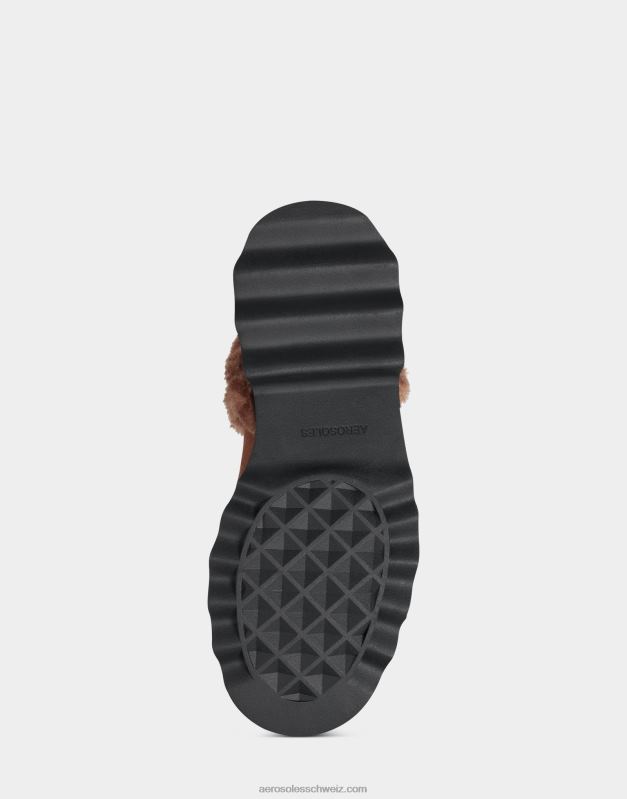 CH Aerosoles Frauen Stiefeletten aus hellbraunem WildlederimitatR0V8T9