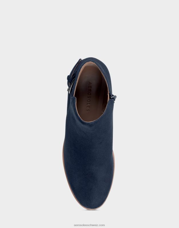 CH Aerosoles Frauen Stiefeletten aus marineblauem WildlederimitatR0V8T58