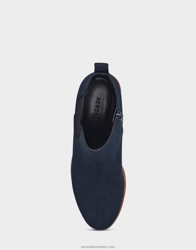 CH Aerosoles Frauen Stiefeletten aus marineblauem WildlederimitatR0V8T97