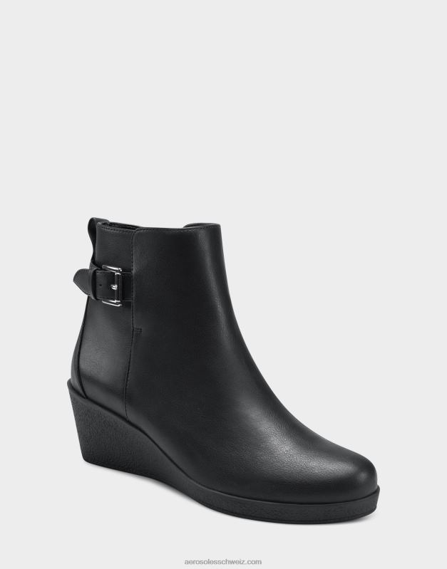 CH Aerosoles Frauen Stiefeletten aus schwarzem KunstlederR0V8T64