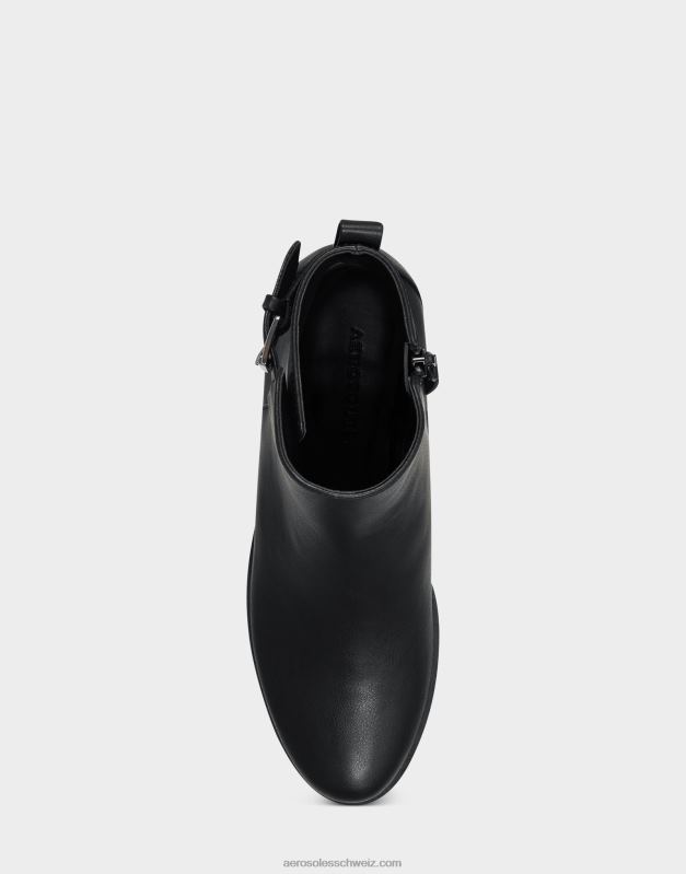 CH Aerosoles Frauen Stiefeletten aus schwarzem KunstlederR0V8T64