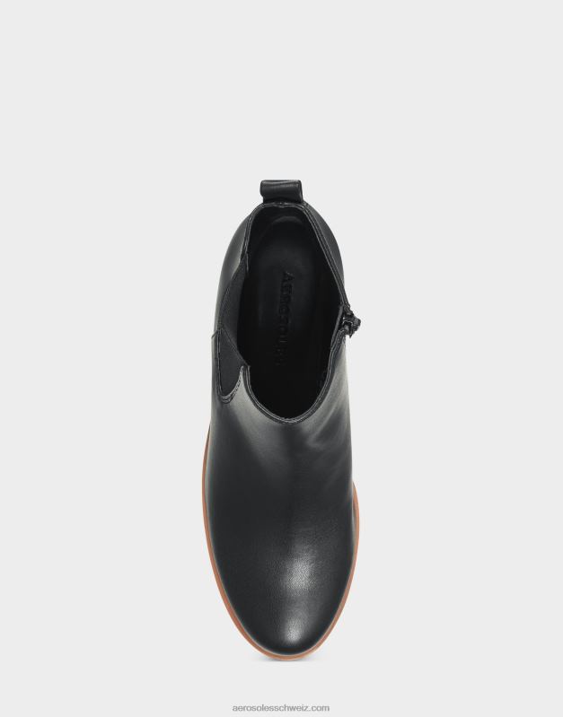 CH Aerosoles Frauen Stiefeletten aus schwarzem KunstlederR0V8T96