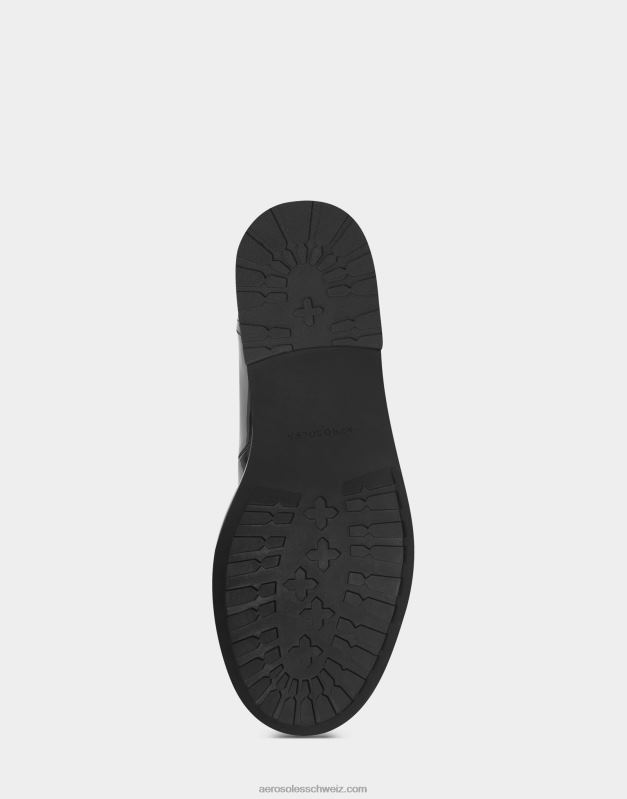 CH Aerosoles Frauen Stiefeletten aus schwarzem LacklederR0V8T85