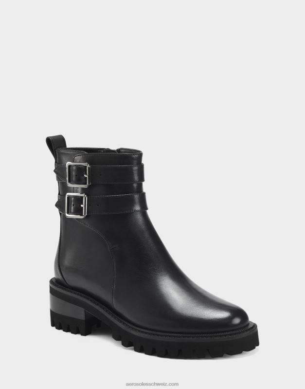 CH Aerosoles Frauen Stiefeletten aus schwarzem LederR0V8T30