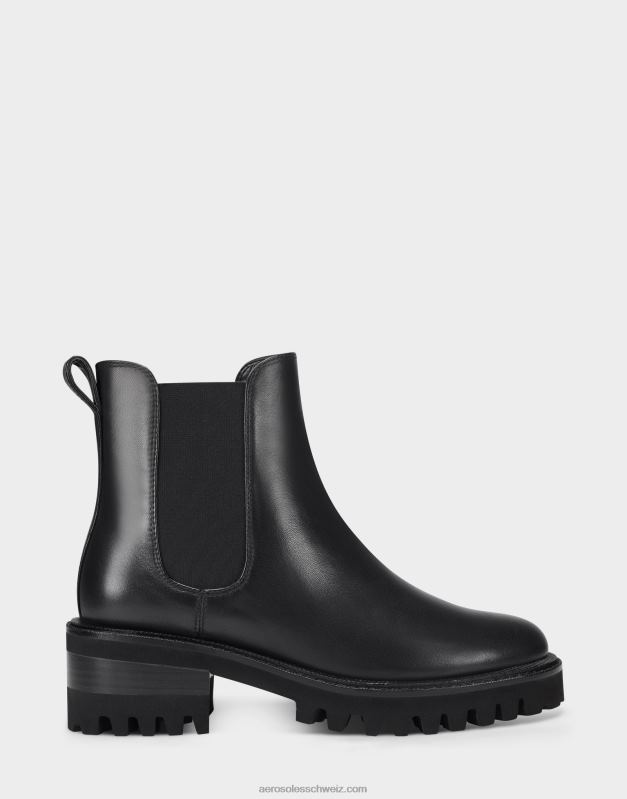 CH Aerosoles Frauen Stiefeletten aus schwarzem LederR0V8T38