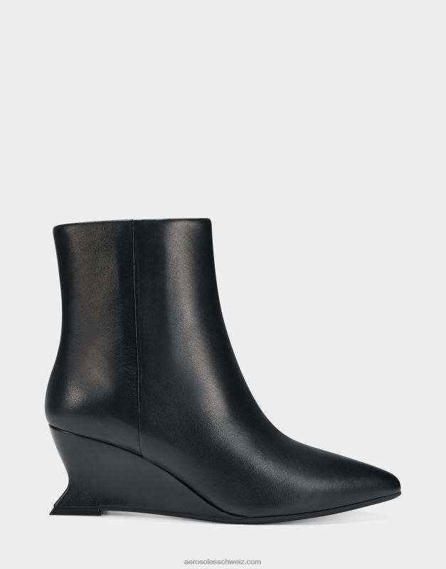 CH Aerosoles Frauen Stiefeletten aus schwarzem LederR0V8T52