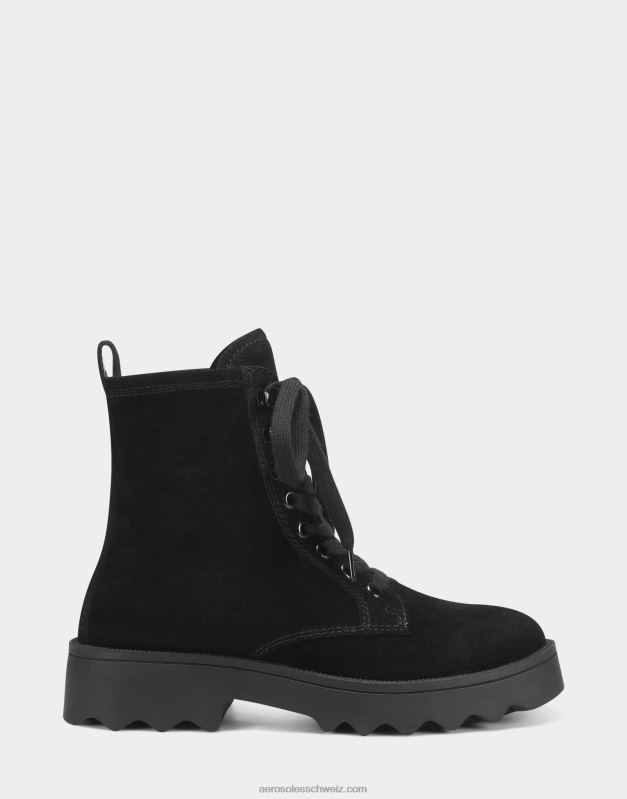 CH Aerosoles Frauen Stiefeletten aus schwarzem WildlederR0V8T41