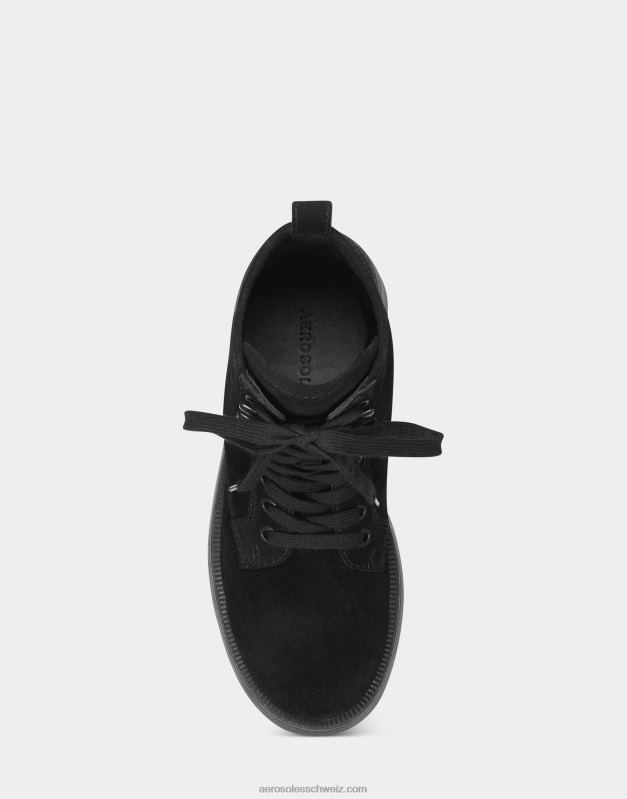 CH Aerosoles Frauen Stiefeletten aus schwarzem WildlederR0V8T41