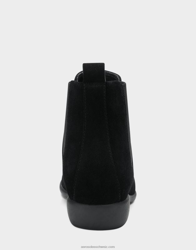 CH Aerosoles Frauen Stiefeletten aus schwarzem WildlederR0V8T55