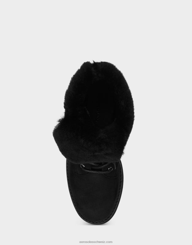 CH Aerosoles Frauen Stiefeletten aus schwarzem WildlederR0V8T94