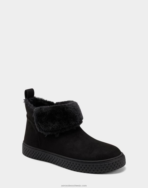 CH Aerosoles Frauen Stiefeletten aus schwarzem WildlederimitatR0V8T329