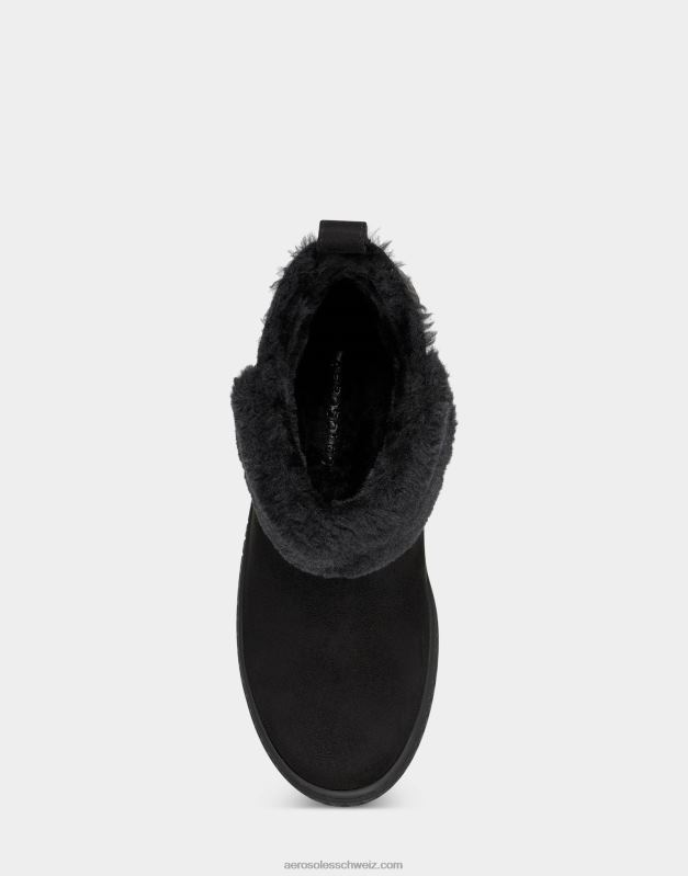 CH Aerosoles Frauen Stiefeletten aus schwarzem WildlederimitatR0V8T329